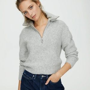 Wilfred Free Gwyneth Half Zip Sweater Size S